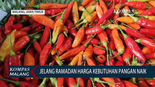 Jelang Ramadan Harga Kebutuhan Pangan di Malang Naik