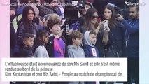 Kim Kardashian au match PSG-Rennes : présence très remarquée avec son fils Saint et sa soeur Kendall Jenner
