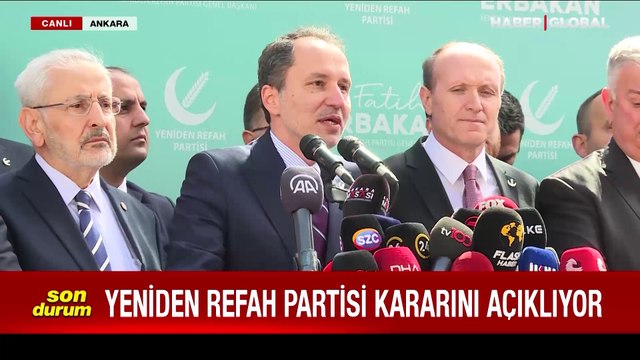 Son Dakika! Yeniden Refah Partisi ittifak kararını verdi: Seçimlere tek başına katılma kararı aldık