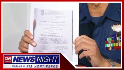 MARINA: Walang permit ang MT Princess Empress makapaglayag | News Night