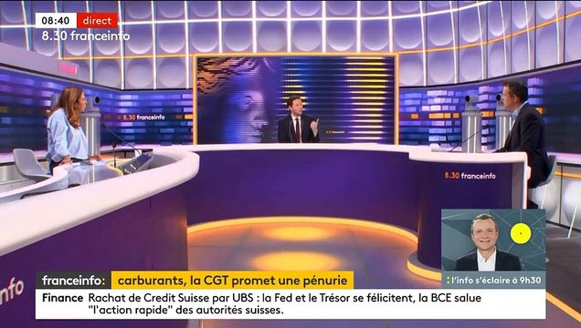 Retraites - Le gouvernement n'hésitera pas à procéder à des réquisitions si des raffineries sont arrêtées par le personnel en grève, prévient le ministre des Transports Clément Beaune - Regardez