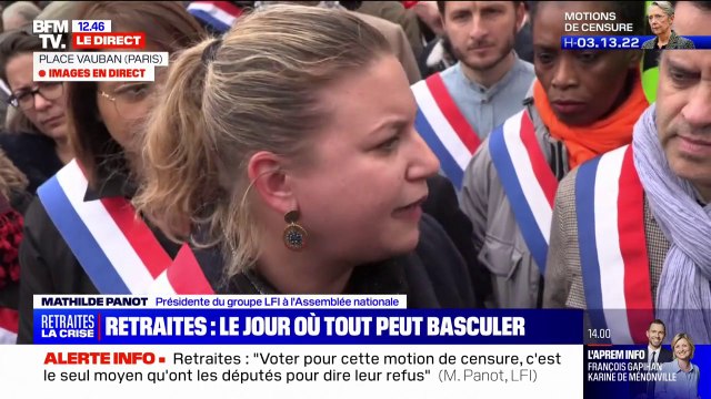 Retraites: pour Mathilde Panot, le gouvernement a utilisé tous les outils anti-démocratiques de la Vème République