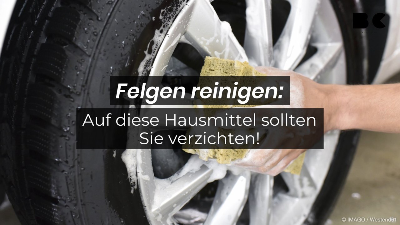 Felgen reinigen: Auf diese Hausmittel sollten Sie verzichten!