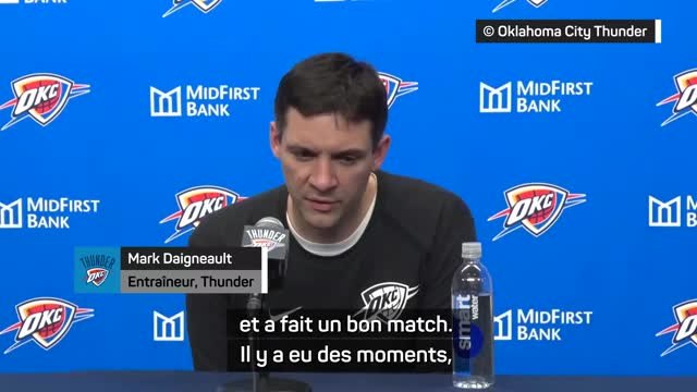 OKC - Daigneault : Shai Gilgeous-Alexander est un grand joueur