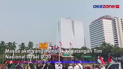 Tolak Kedatangan Timnas Israel U-20, Massa Mulai Padati Kawasan Patung Kuda