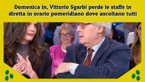 Domenica In, Vittorio Sgarbi perde le staffe in diretta in orario pomeridiano dove ascoltano tutti