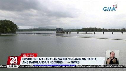 Posibleng maranasan sa ibang panig ng bansa ang kakulangan ng tubig -- NWRB | 24 Oras