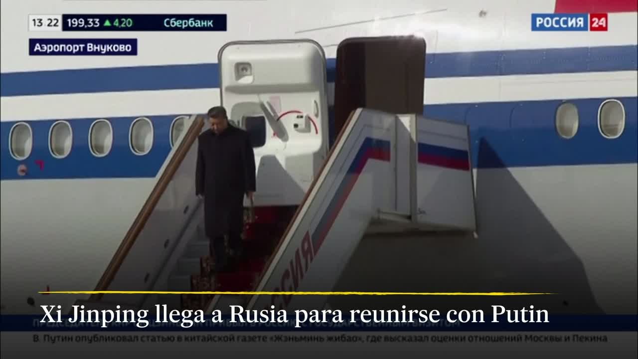 Xi Jinping llega a Rusia: "Putin aclarará su punto de vista sobre Ucrania"