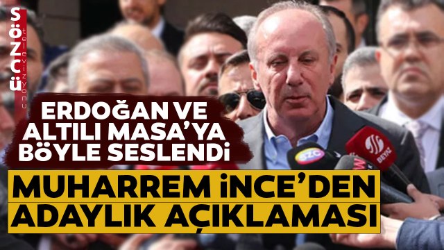 Muharrem İnce Yüzde Vererek Cumhurbaşkanı Olacağım Dedi! Flaş Altılı Masa Açıklaması