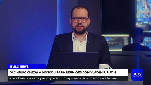 XI JINPING CHEGA A MOSCOU PARA REUNIÕES COM VLADIMIR PUTIN