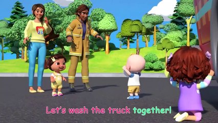 Fire Truck Wash Song - CoComelon Nursery Rhymes & Kids Songs
