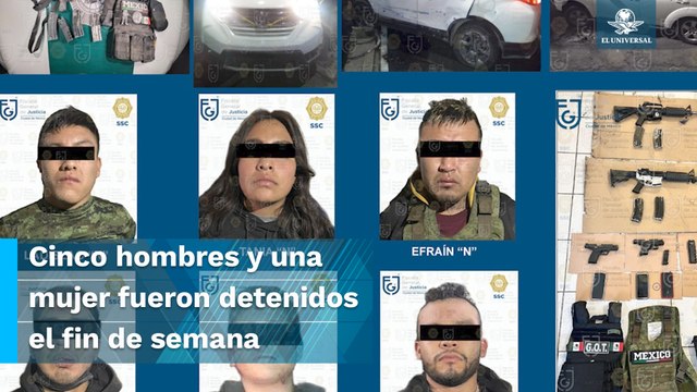 Dan prisión preventiva a integrantes del CJNG que mataron a policías en enfrentamiento en CDMX