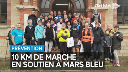 Des marcheurs mobilisés pour soutenir Mars bleu