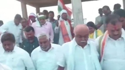 మంచిర్యాల: భట్టి విక్రమార్క పాదయాత్రలో మాజీ ఎమ్మెల్సీ