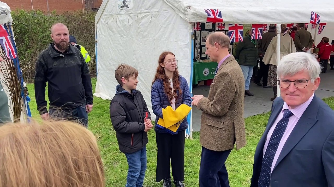 Duke of Edinburgh, HRH Prince Edward, visits Riverside in Farnham