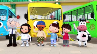Color Bus Song + More Nursery Rhymes & Kids Songs - ABCs and 123s | Learn with Little Baby Bum