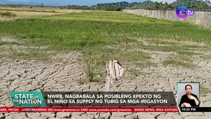 NWRB, nagbabala sa posibleng epekto ng El Niño sa supply ng tubig sa mga irigasyon | SONA