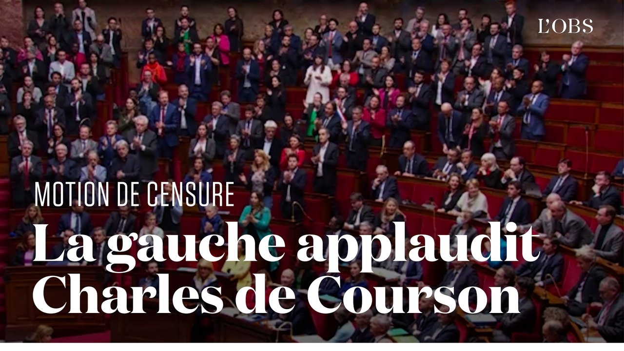 Motion de censure : la gauche offre une standing ovation à Charles de Courson