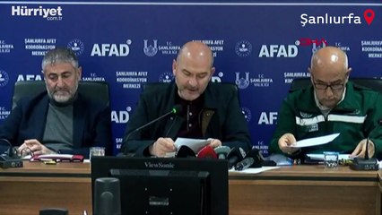 Bakanlar Soylu, Kirişci ve Nebati Şanlıurfa'daki açıklamalarda bulundu