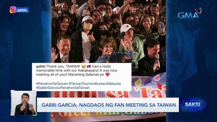 Gabbi Garcia, nagdaos ng fan meeting sa Taiwan | Saksi