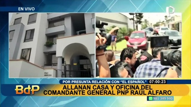 Raúl Alfaro: allanan casa de comandante general PNP por presuntos vínculos con El Español