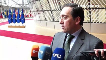 Albares afea al PP su abstención en la moción de censura: "Feijóo se está preparando para gobernar con Vox"