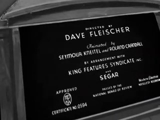 Popeye (1933) E029 The Spinach Overture