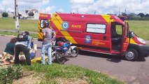 Jovem fica ferido após sofrer queda de motocicleta em Umuarama