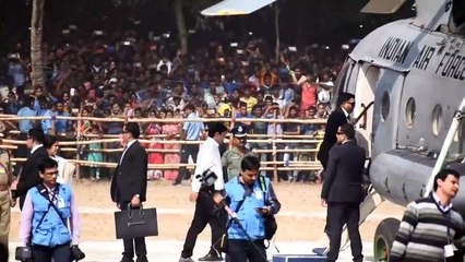 Modi ji Ka Helicopter Landing in Thakurnagar