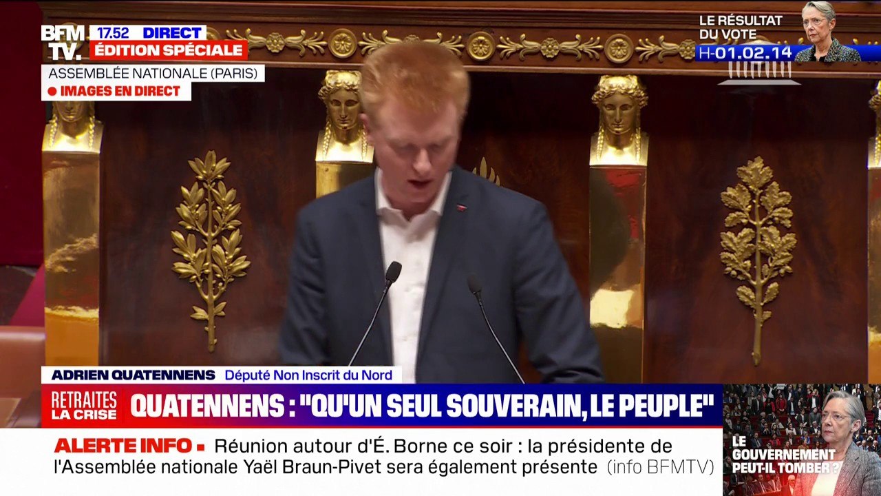 Adrien Quatennens: "En République, il n'y a qu'un seul souverain: c'est le peuple tout entier et non pas le président de la République"
