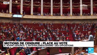 REPLAY - Motions de censure : Elisabeth Borne s'exprime devant l'Assemblée avant le vote