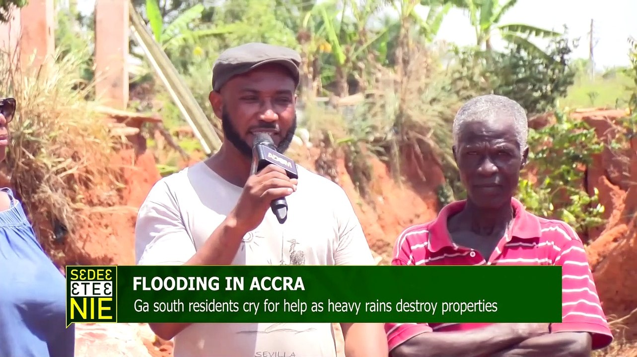 Flooding in Accra: Ga South residents cry for help as heavy rains destroy properties - Sedea Etea Nie on Adom TV (18-3-23)