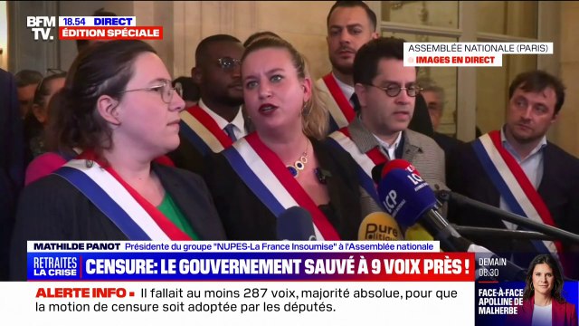 Mathilde Panot (LFI): La Première ministre doit démissionner en emportant sa réforme avec elle