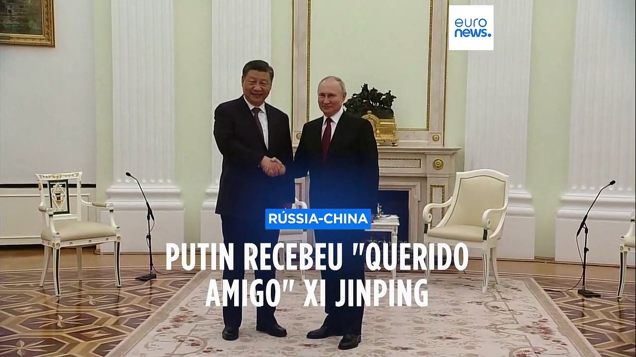 Presidente russo recebe homólogo chinês
