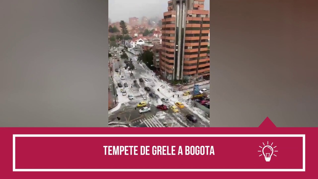 Tempete de grêle à Bogota