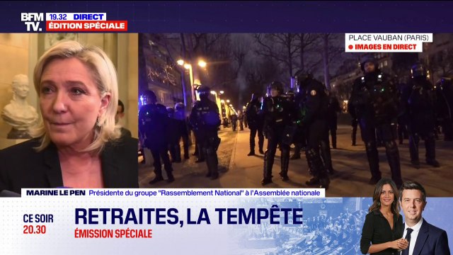 Marine Le Pen: Dans mes rêves les plus fous, j'attendrais qu'Emmanuel Macron mette en œuvre un référendum sur la réforme des retraites