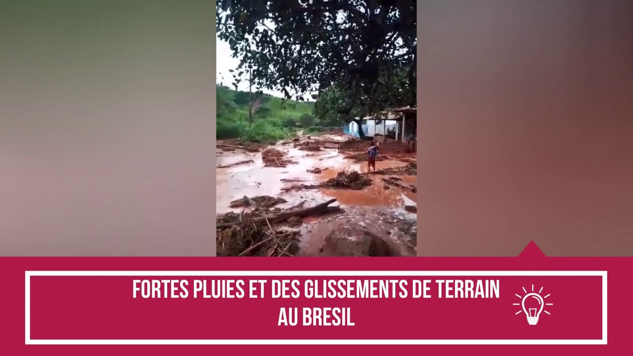 Fortes pluies et glissements de terrain au Brésil