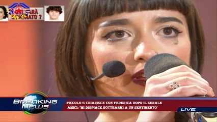 Piccolo G chiarisce con Federica dopo il Serale  Amici: 'Mi dispiace sottrarmi a un sentimento'