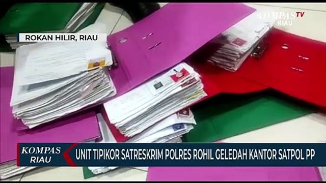 Unit Tipikor Satreskrim Polres Rohil Geledah Kantor Satpol PP