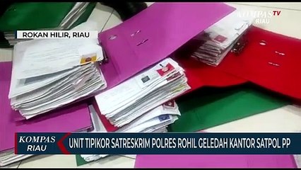 Unit Tipikor Satreskrim Polres Rohil Geledah Kantor Satpol PP