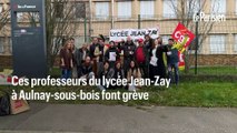 Aulnay : des profs en grève accueillent les élèves qui passent le bac