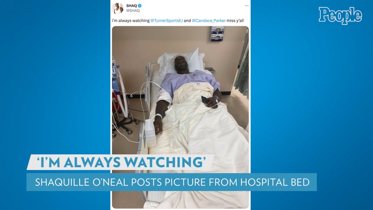 Shaquille O'Neal Worries Fans with Photo from Hospital Bed — But Says He's Watching TNT
