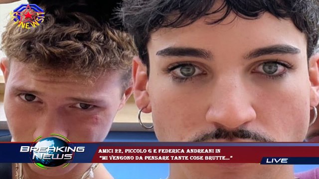 Amici 22, Piccolo G e Federica Andreani in “Mi vengono da pensare tante cose brutte…”