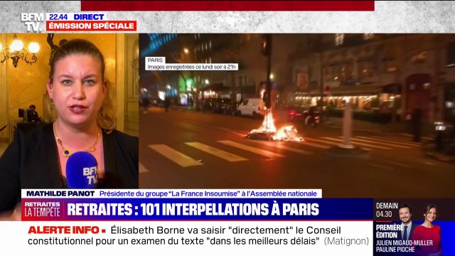 Mathilde Panot (LFI): Emmanuel Macron doit retirer cette réforme des retraites, parce qu'elle est illégitime d'un bout à l'autre