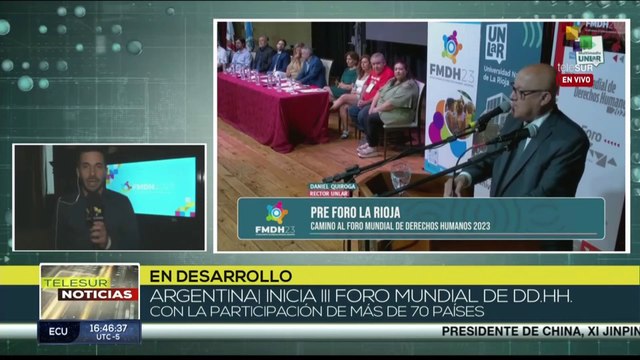 Activistas de DD.HH. junto a líderes políticos y sociales asisten a tercer Foro Mundial en Argentina