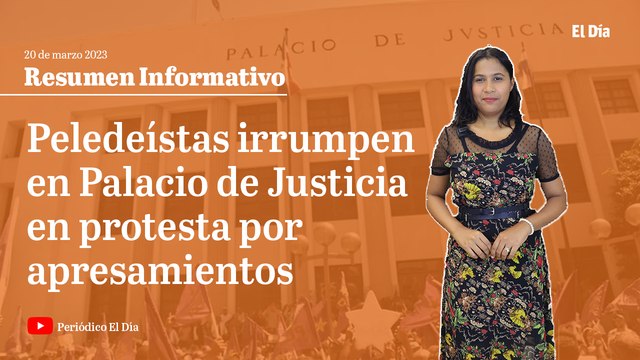 PLD intenta entrar a la fuerza al Palacio de Justicia en protesta por apresamientos