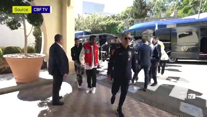 Brazil arrive at training camp ahead of Morocco friendly