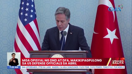 Mga opisyal ng DND at DFA, makikipagpulong sa US Defense Officials sa Abril | UB