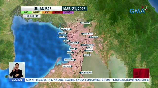 Pag-iral ng Easterlies, magdudulot ng mainit at maalinsangang panahon; apektado ngayon ang silangang bahagi ng bansa - Weather update today as of 7:19 a.m. (March 21, 2023) | UB