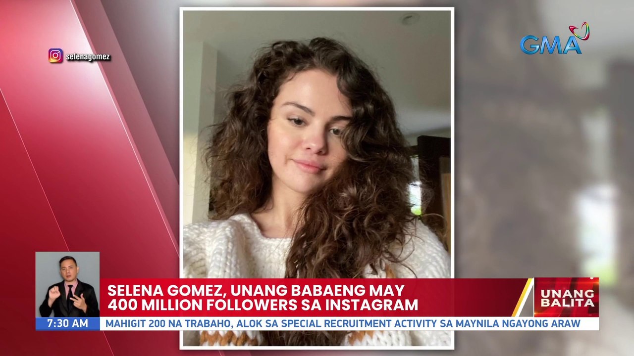 Selena Gomez, unang babaeng may 400 million followers sa Instagram | UB